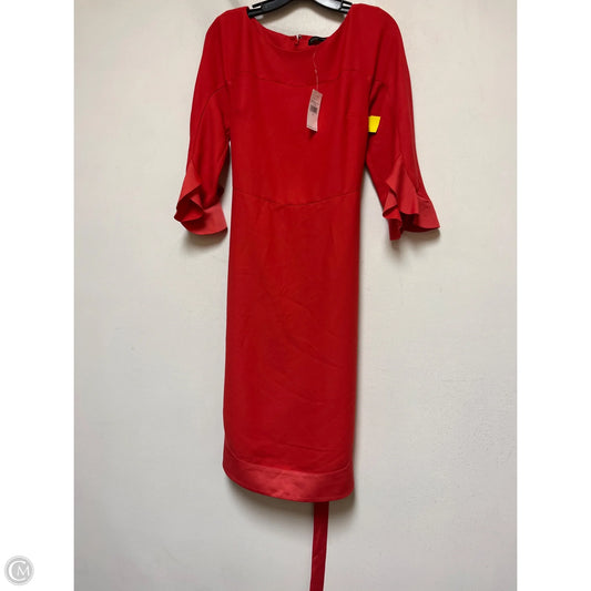 Dress Casual Midi By Banana Republic In Red, Size: S