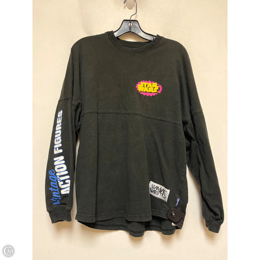 Top Long Sleeve By Disney In Black, Size: S