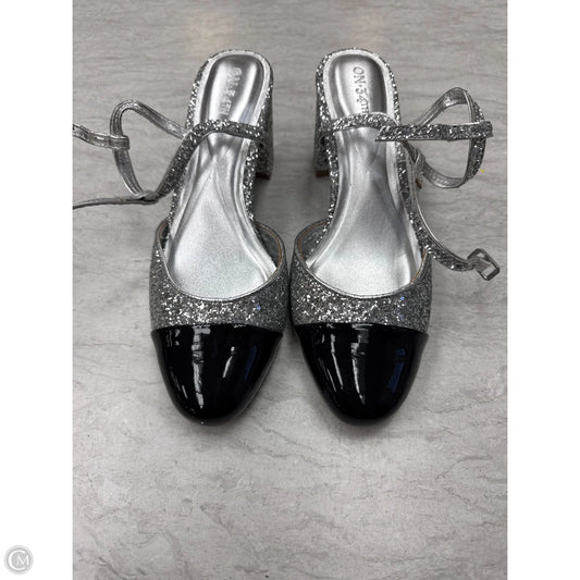 Shoes Heels Block By On 34th In Black & Silver, Size: 9.5
