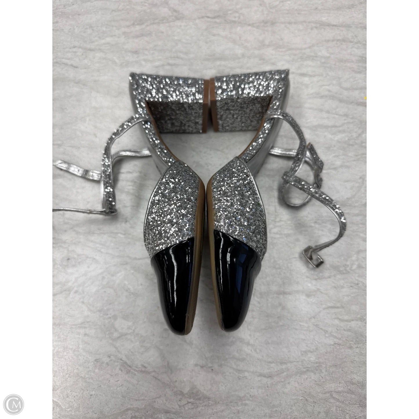 Shoes Heels Block By On 34th In Black & Silver, Size: 9.5