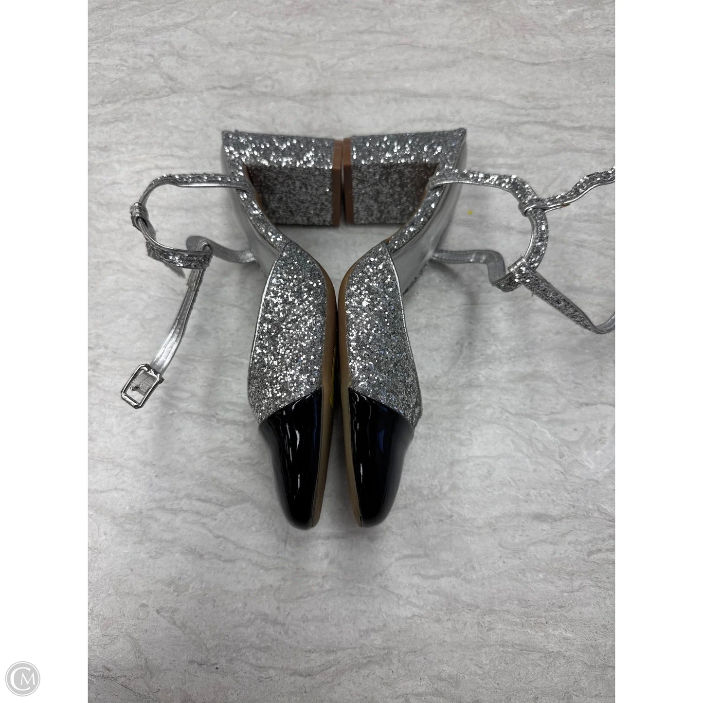 Shoes Heels Block By On 34th In Black & Silver, Size: 9.5