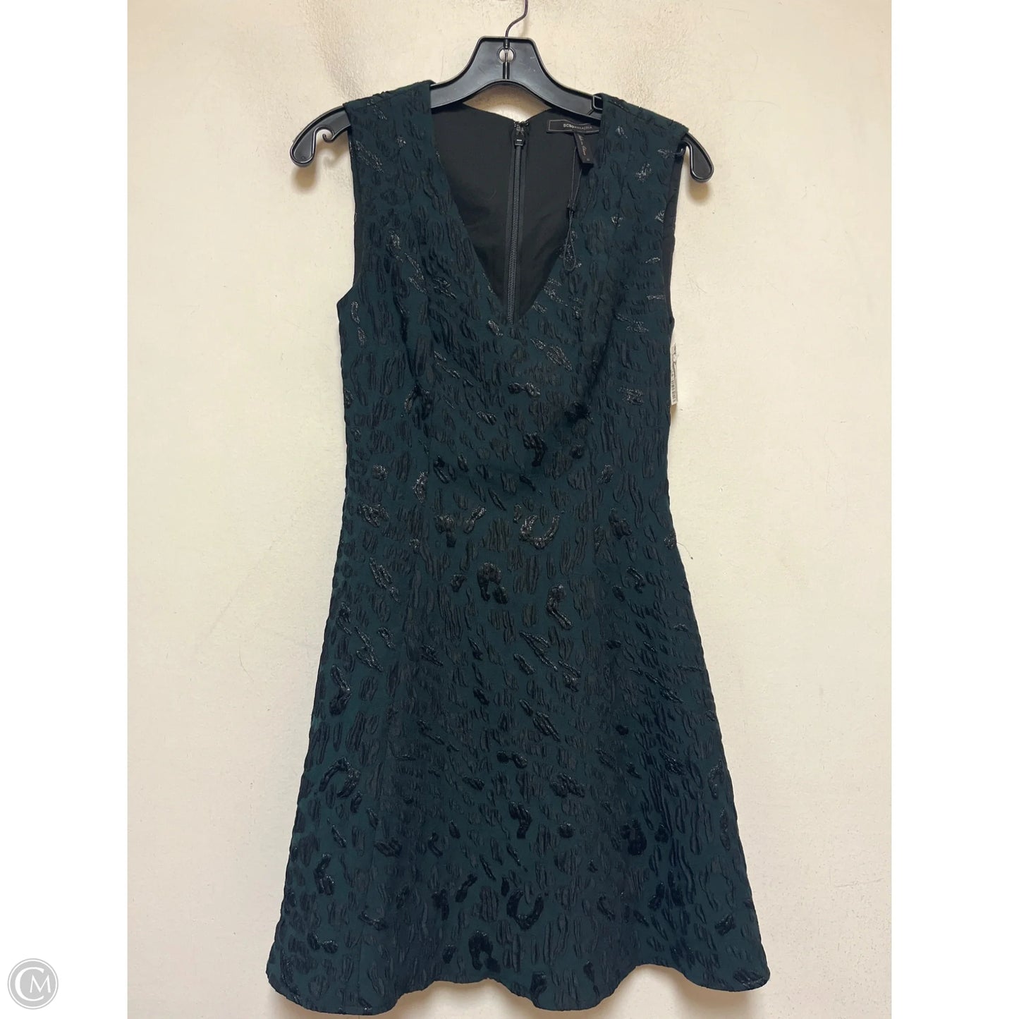 Dress Casual Short By Bcbgmaxazria In Black & Green, Size: Xs