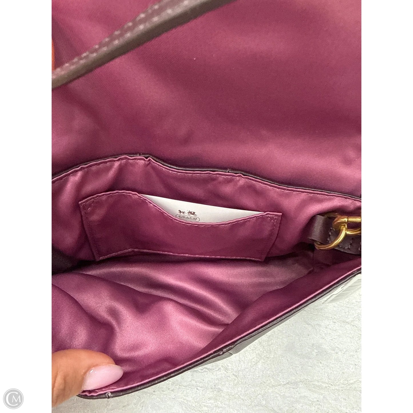 Handbag Designer By Coach, Size: Small