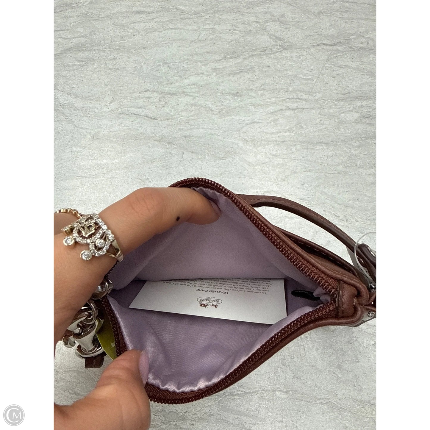 Wristlet Designer By Coach, Size: Small