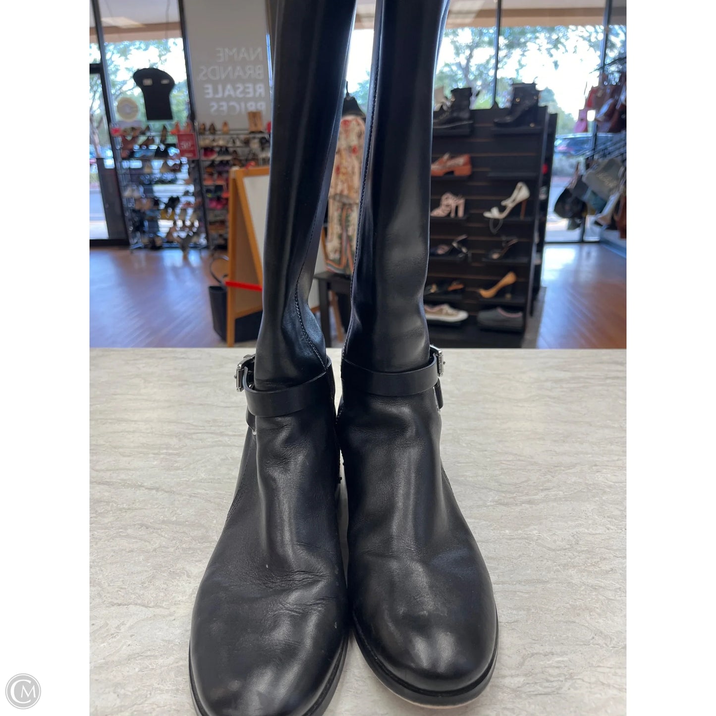 Boots Knee Flats By Michael By Michael Kors In Black, Size: 8