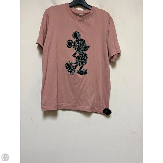 Top Short Sleeve Basic By Uniqlo In Pink, Size: S