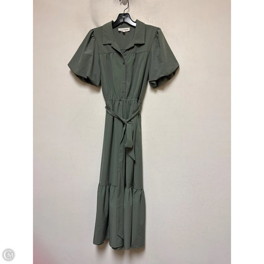 Dress Casual Midi By Lucky Brand In Green, Size: S