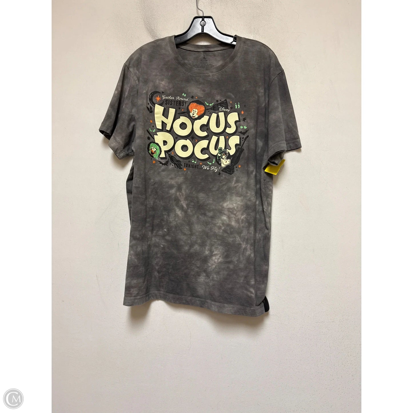 Top Short Sleeve Basic By Disney In Tie Dye Print, Size: L