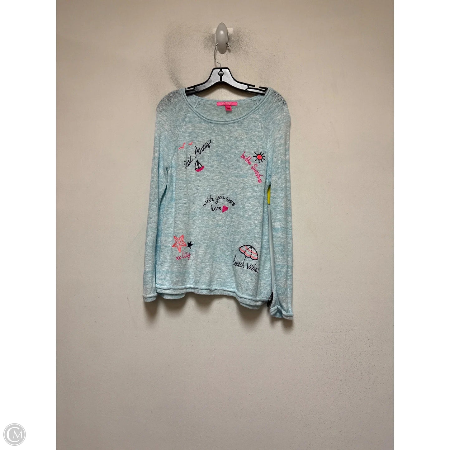 Sweater Designer By Lilly Pulitzer In Blue, Size: L