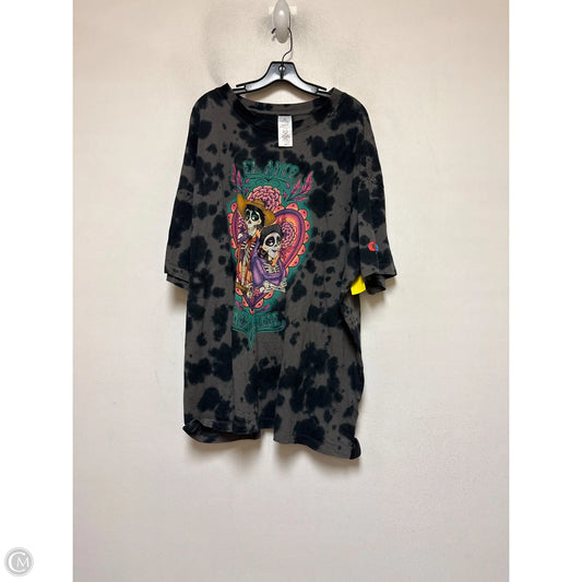 Top Short Sleeve Basic By Disney In Tie Dye Print, Size: 3x