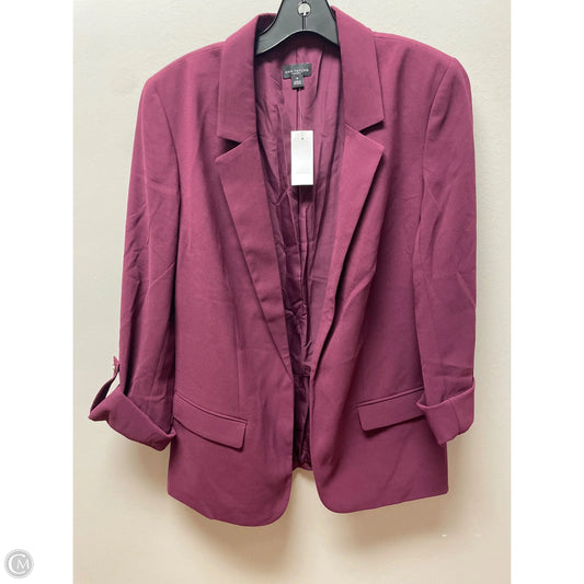 Blazer By Ann Taylor In Maroon, Size: M