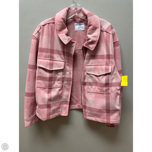 Jacket Shirt By Old Navy In Pink, Size: Xlp