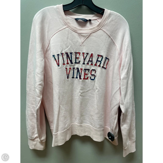 Top Long Sleeve By Vineyard Vines In Pink, Size: Xl