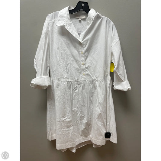 Dress Casual Short By Loft In White, Size: L