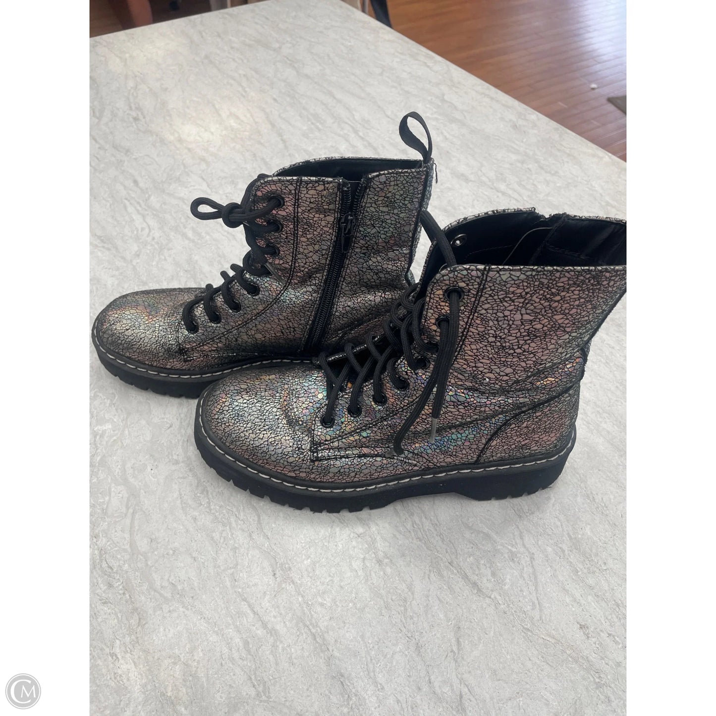 Boots Ankle Flats By Mix No 6 In Multi-colored, Size: 7.5