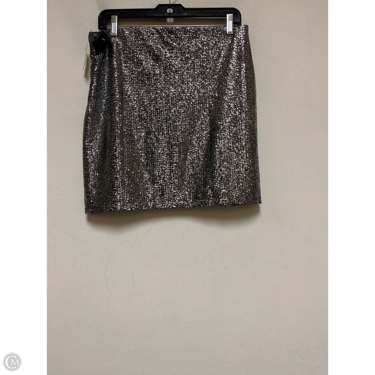 Skirt Mini & Short By H&m In Black & Silver, Size: 12