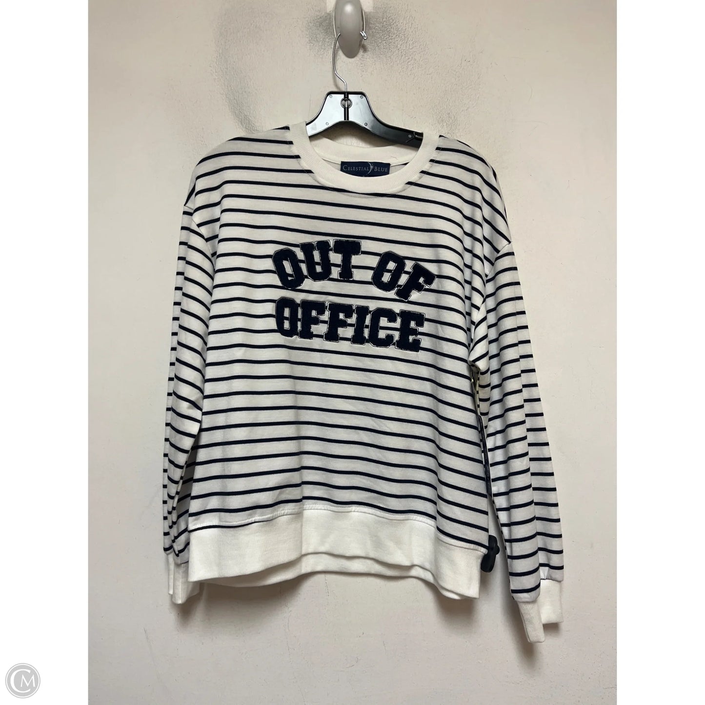 Top Long Sleeve By Clothes Mentor In Striped Pattern, Size: S