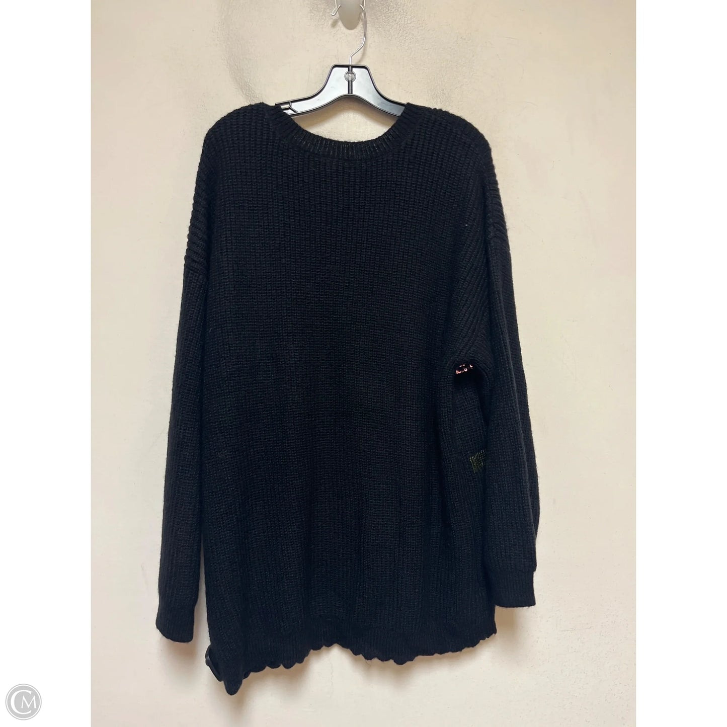 Sweater By Design History In Black, Size: 1x