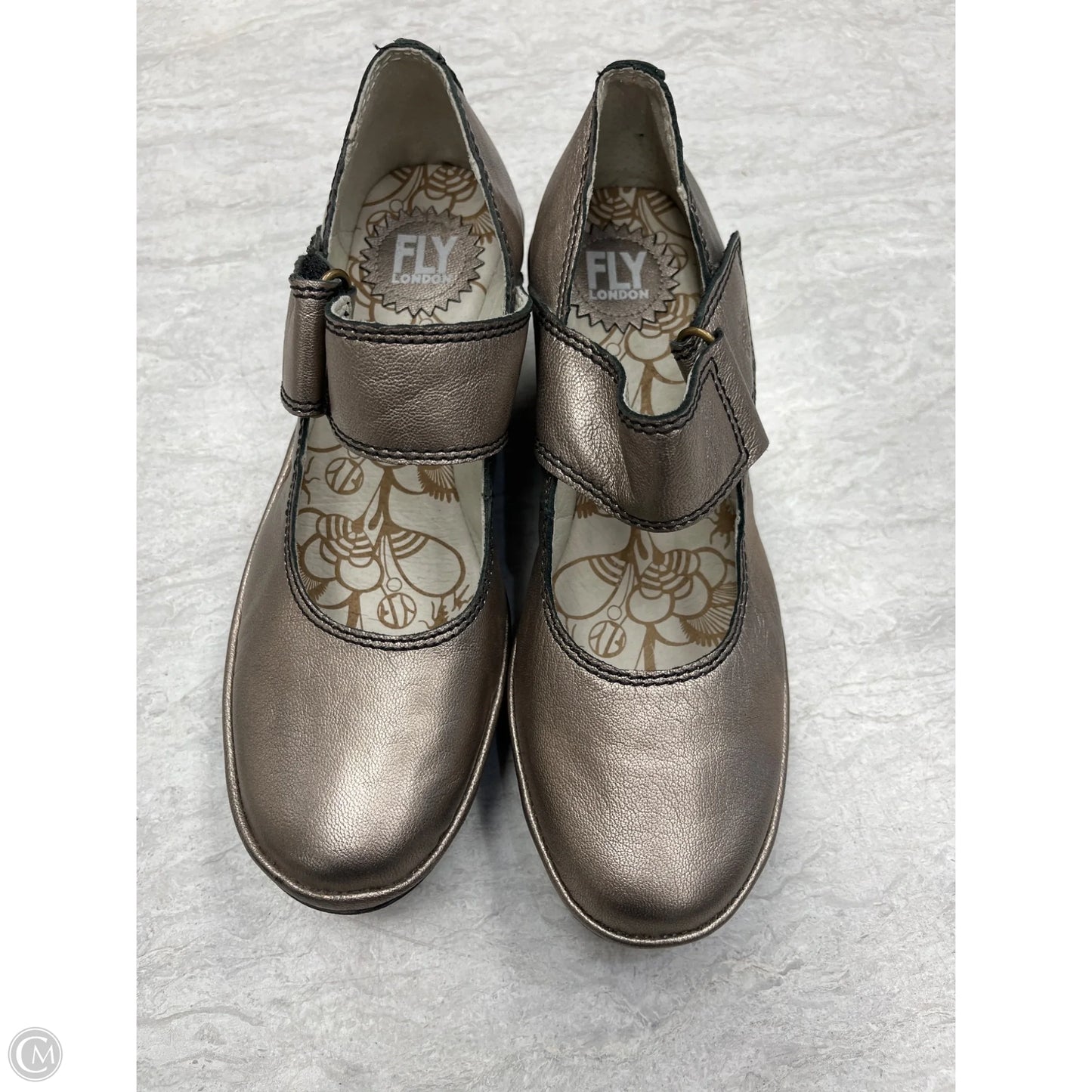 Shoes Heels Wedge By Fly London In Taupe, Size: 8