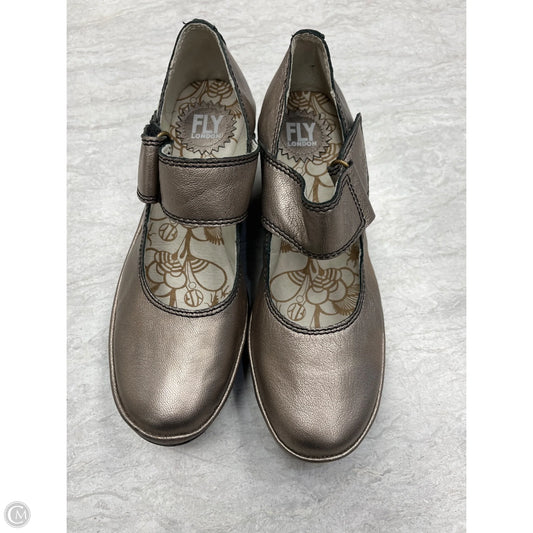 Shoes Heels Wedge By Fly London In Taupe, Size: 8