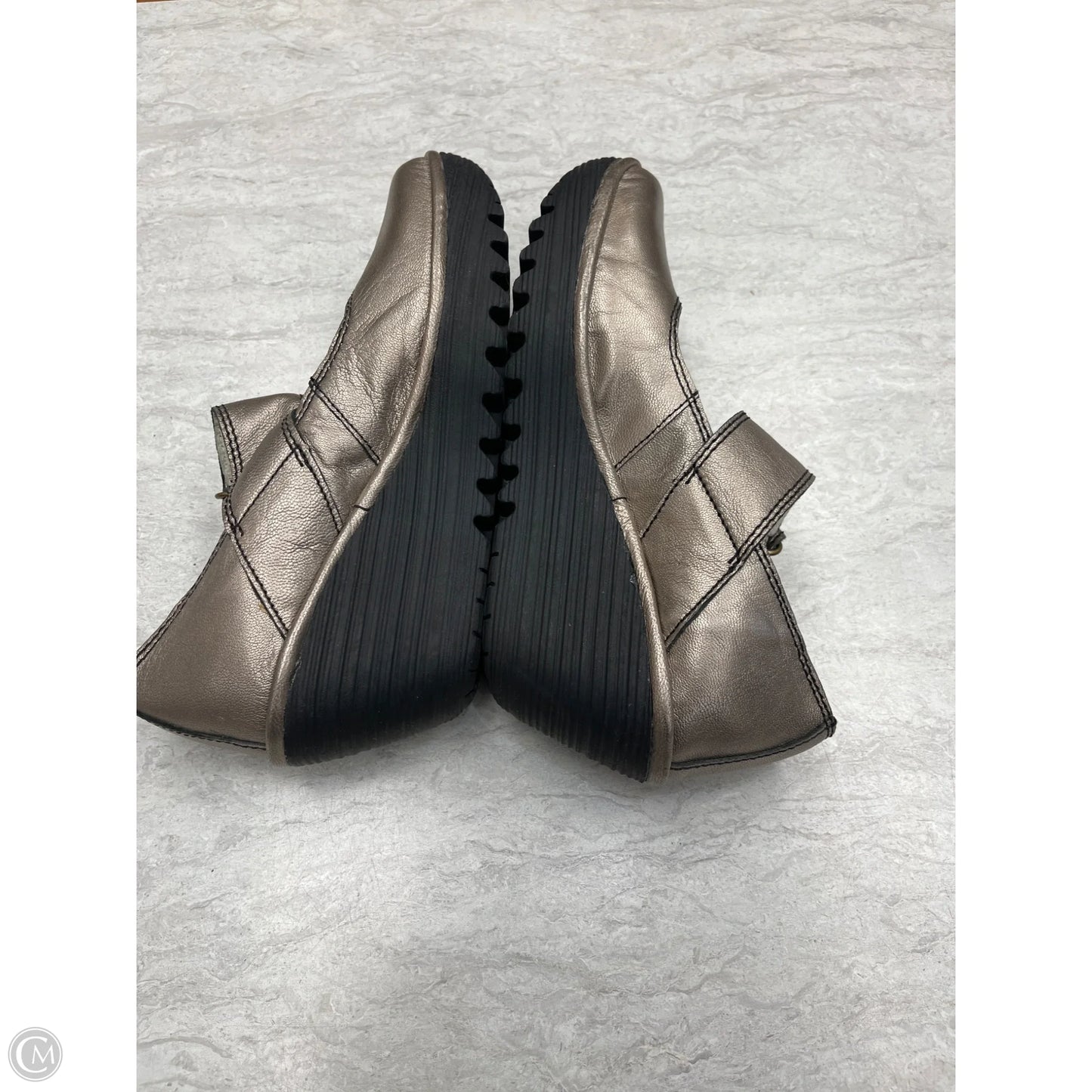 Shoes Heels Wedge By Fly London In Taupe, Size: 8