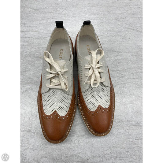 Shoes Heels Platform By Cole-haan In Cream & Tan, Size: 7