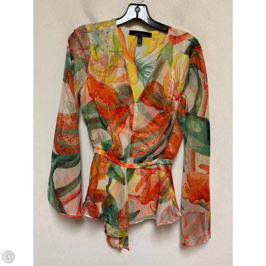 Top Long Sleeve By White House Black Market In Multi-colored, Size: S