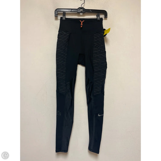 Athletic Leggings By Nike Apparel In Black, Size: Xs