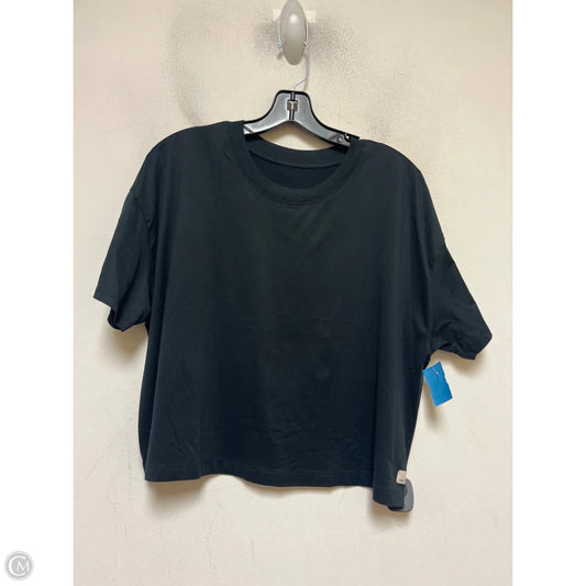Athletic Top Short Sleeve By Vuori In Black, Size: L