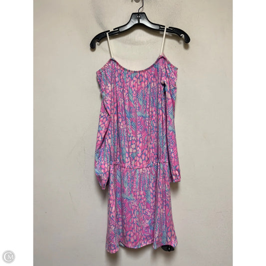 Dress Designer By Lilly Pulitzer In Blue & Pink, Size: M