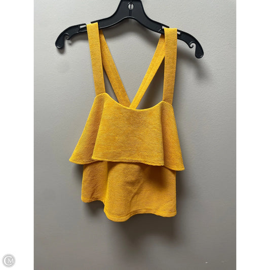 Top Sleeveless By Madewell In Yellow, Size: Xs