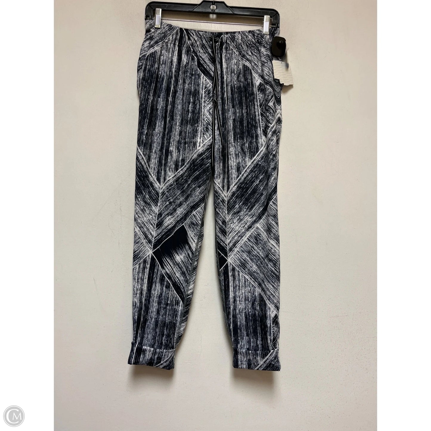Athletic Pants By Lululemon In Black & White, Size: 4