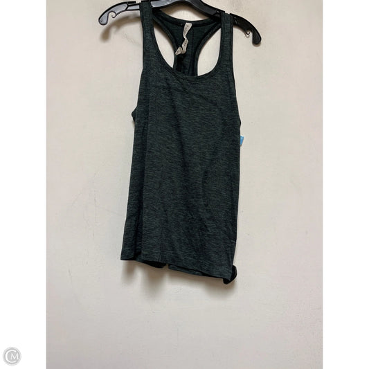 Athletic Tank Top By Lululemon In Black & Green, Size: 10