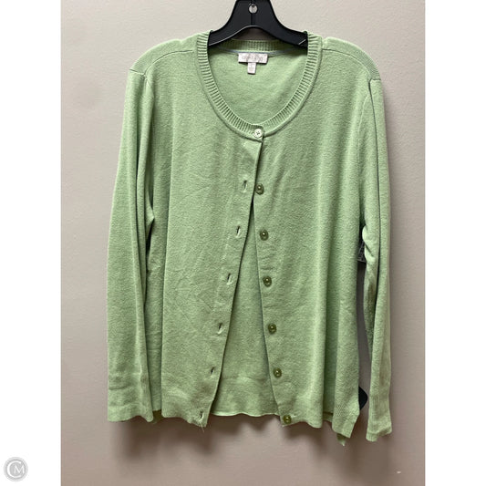 Sweater Cardigan By Crown And Ivy In Green, Size: L