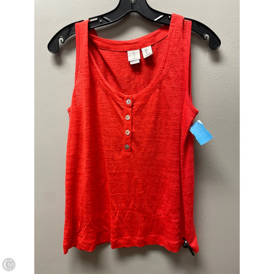 Top Sleeveless By Joie In Orange, Size: S