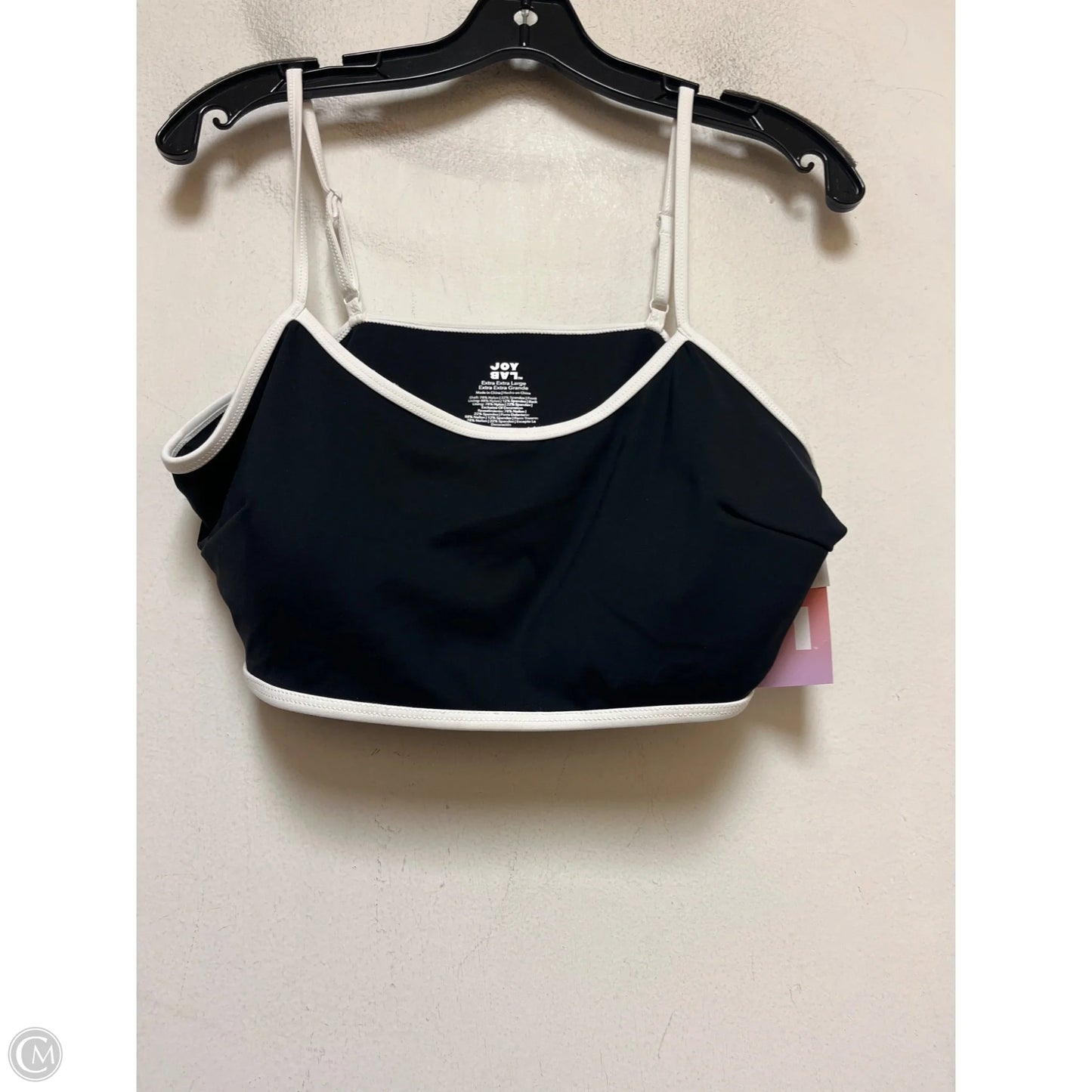 Athletic Bra By Joy Lab In Black & White, Size: Xl