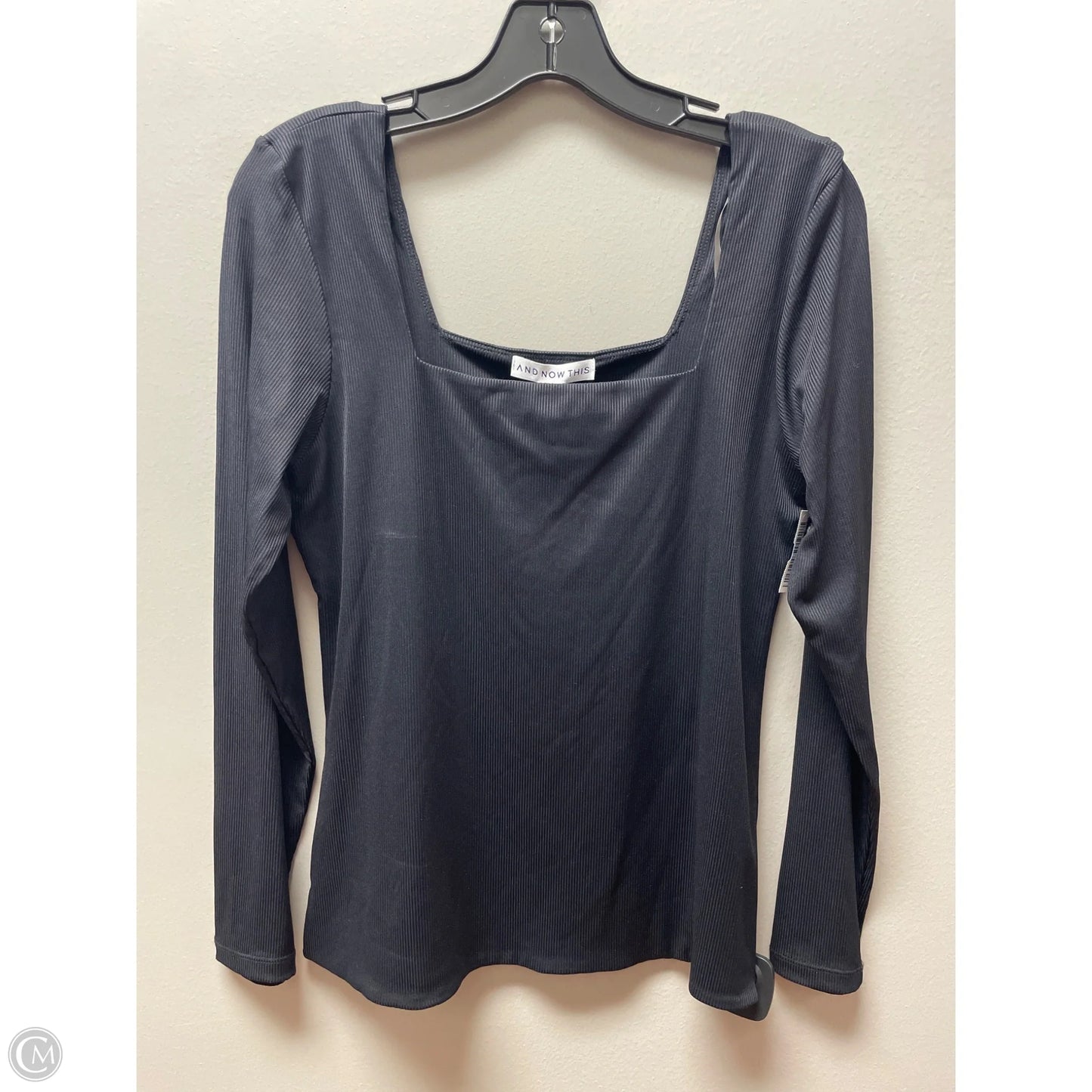 Top Long Sleeve By And Now This In Black, Size: 1x