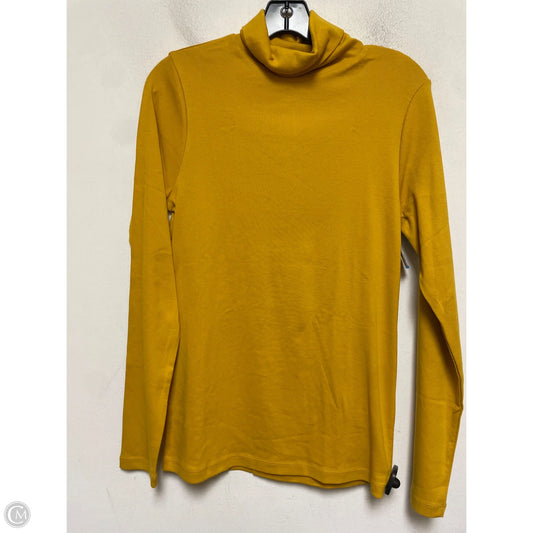 Top Long Sleeve Basic By J. Crew In Yellow, Size: L