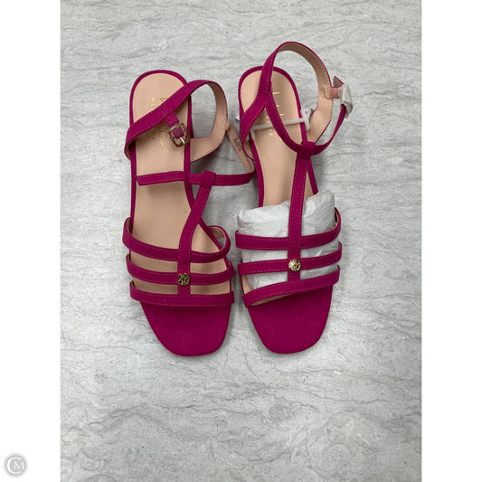 Sandals Heels Block By Nicole Miller In Pink, Size: 9