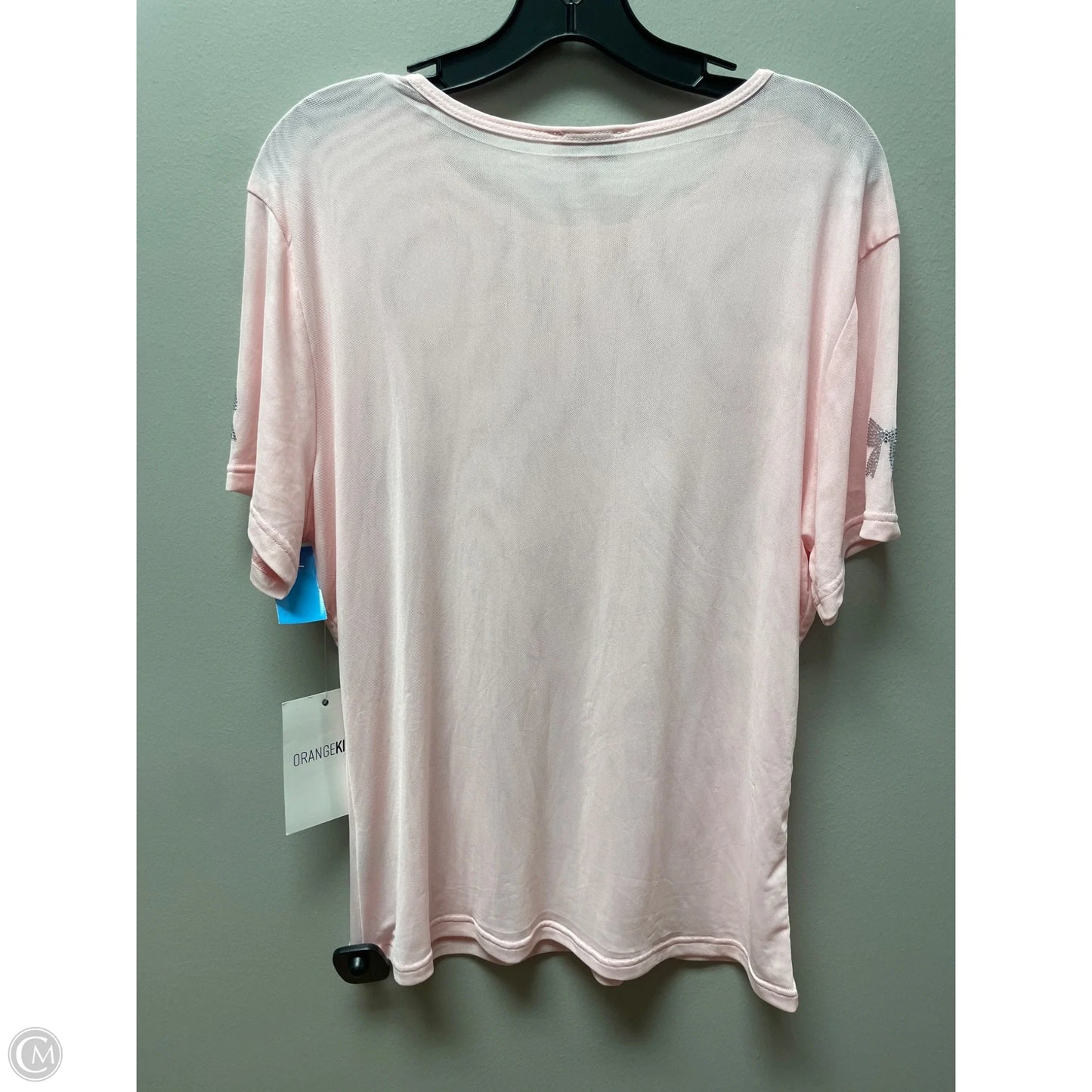 Top Short Sleeve By Clothes Mentor In Pink, Size: 2x