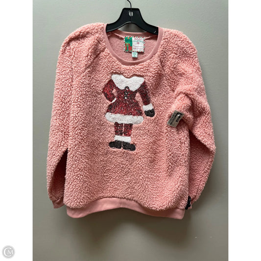 Sweatshirt Crewneck By Clothes Mentor In Pink, Size: Xl
