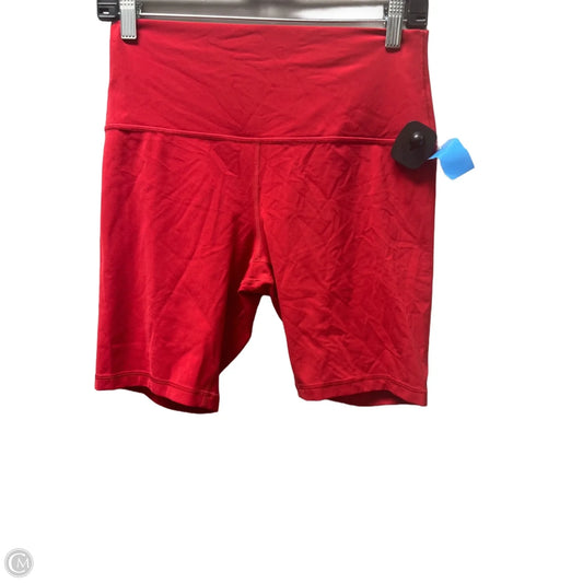 Athletic Shorts By Lululemon In Red, Size: 10