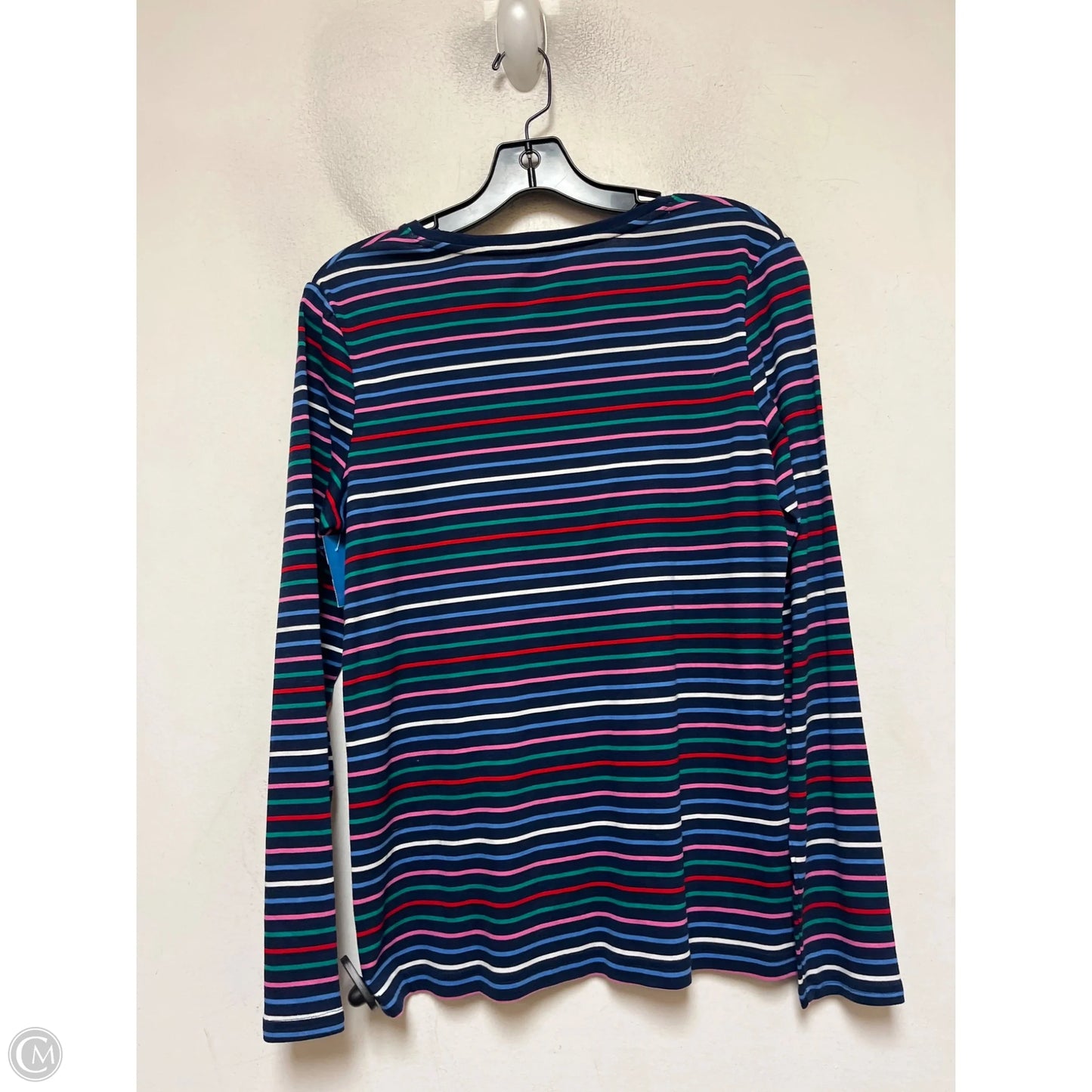 Top Long Sleeve Basic By Croft And Barrow In Striped Pattern, Size: M