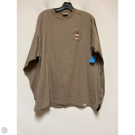 Top Long Sleeve Basic By Simply Southern In Brown, Size: Xl