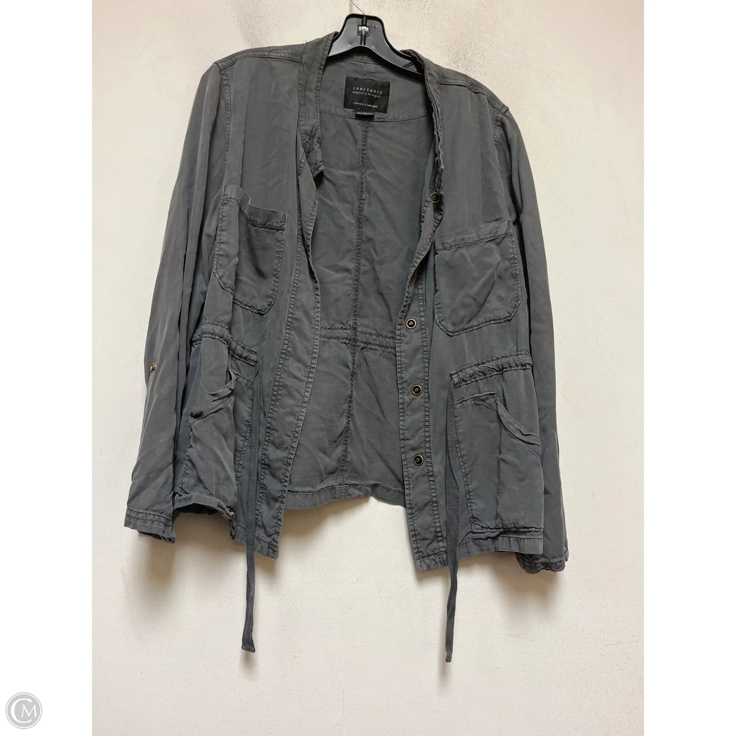 Jacket Shirt By Sanctuary In Grey, Size: L