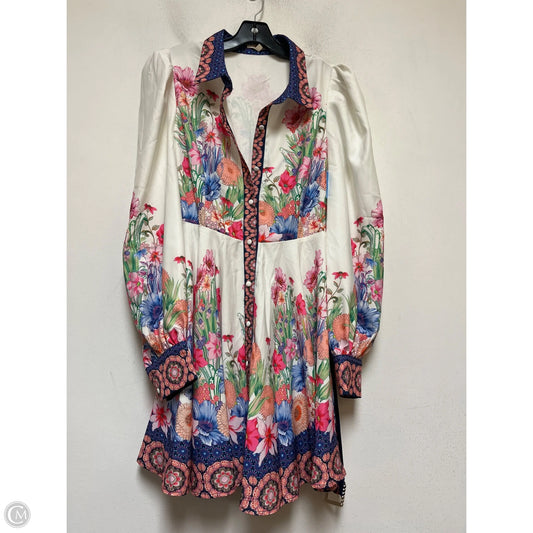 Dress Casual Short By Clothes Mentor In Floral Print, Size: M