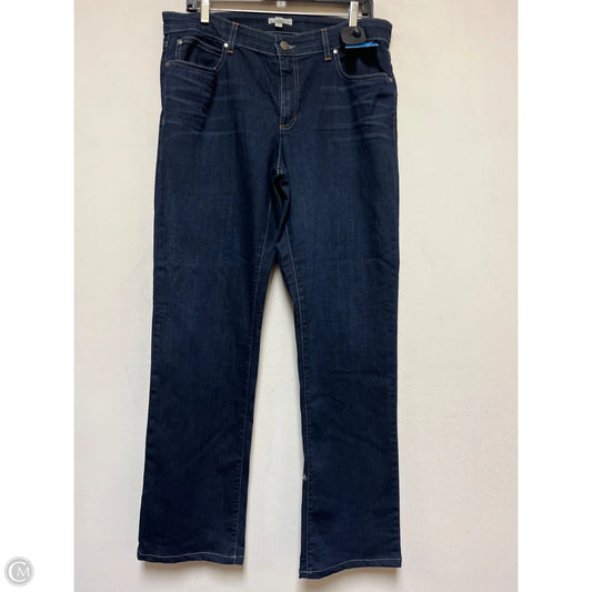Jeans Straight By Eileen Fisher In Blue Denim, Size: 12