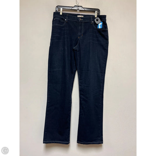 Jeans Straight By Eileen Fisher In Blue Denim, Size: 12