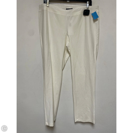 Pants Other By Eileen Fisher In Cream, Size: 12