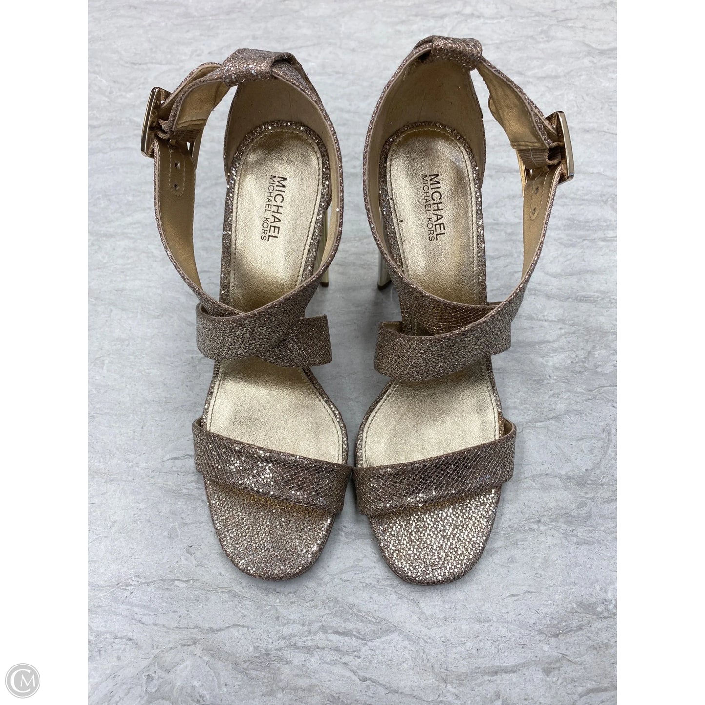 Sandals Heels Wedge By Michael By Michael Kors In Gold, Size: 8